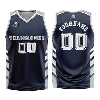 Custom Blue Grey Basketball Jersey Uniform Suit Printed Your Logo Name Number