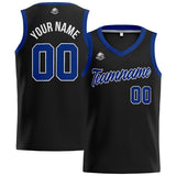 Custom Black Royal Basketball Jersey for Men Women Adult Youth Stitched Name Number Logo