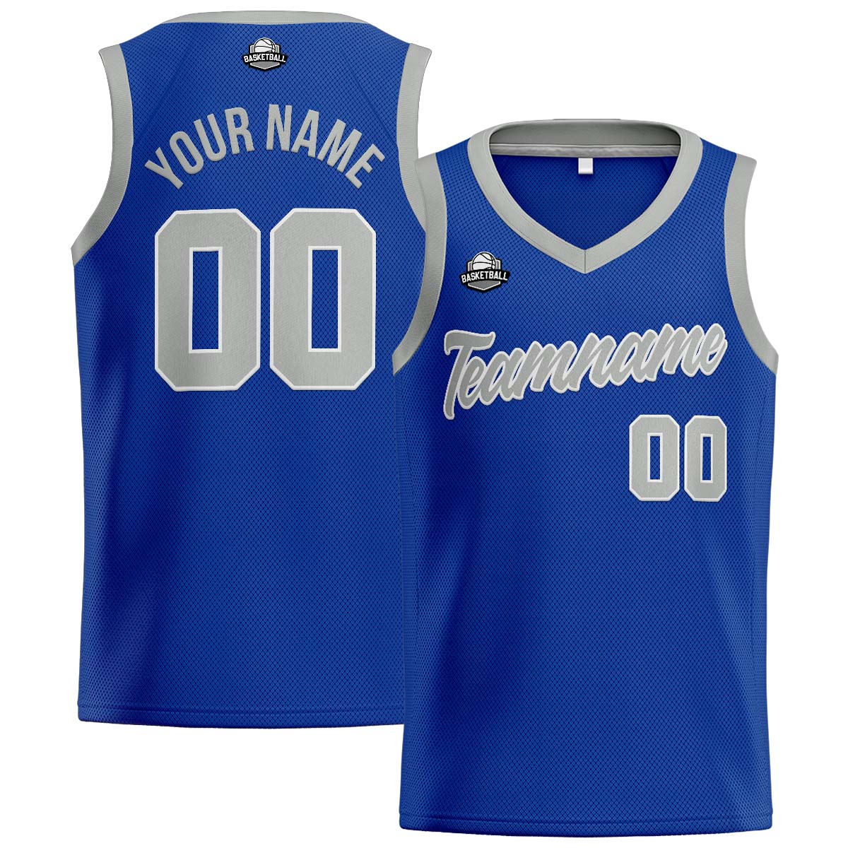Custom Royal Gray Basketball Jersey for Men Women Adult Youth Stitched Name Number Logo