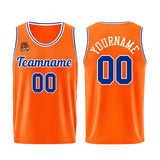 Custom Orange-Royal Basketball Jersey for Men Women Adult Youth Stitched Name Number Logo