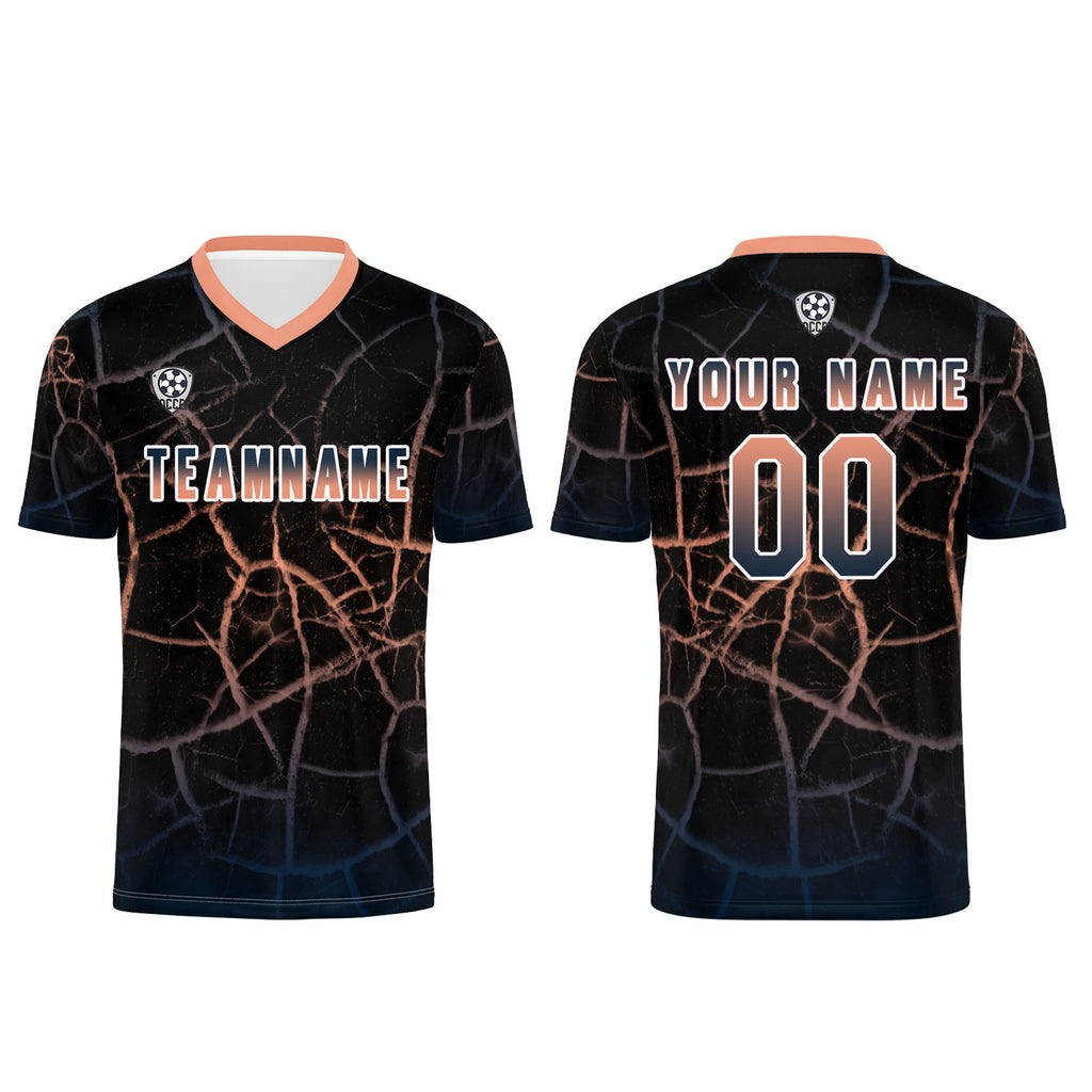 Custom Black Flesh Soccer Uniform Jersey Kids Adults Personalized Set Jersey Shirt