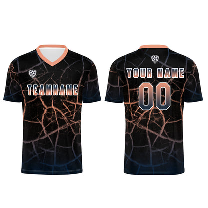 Custom Black Flesh Soccer Uniform Jersey Kids Adults Personalized Set Jersey Shirt