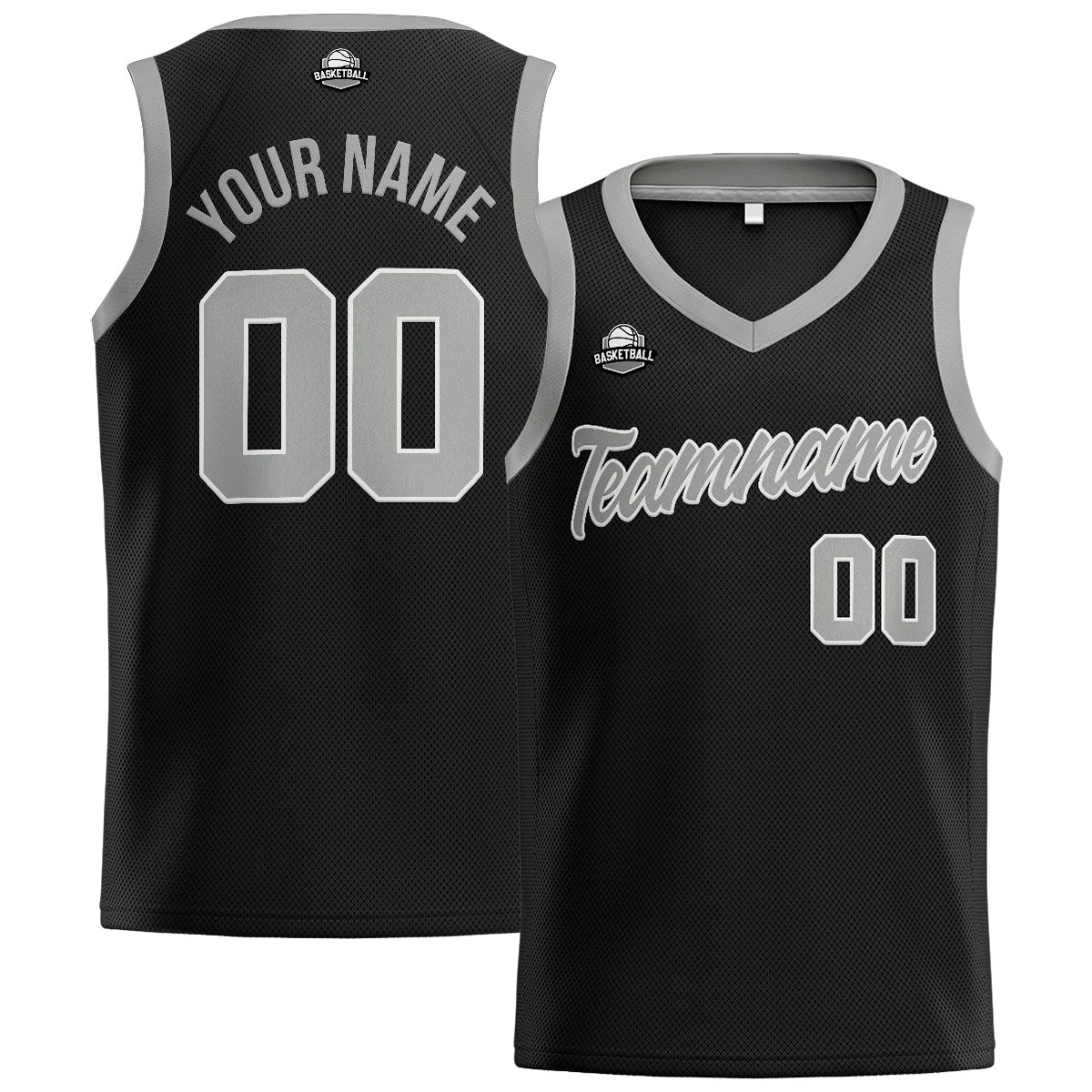Custom Black Gray Basketball Jersey for Men Women Adult Youth Stitched Name Number Logo