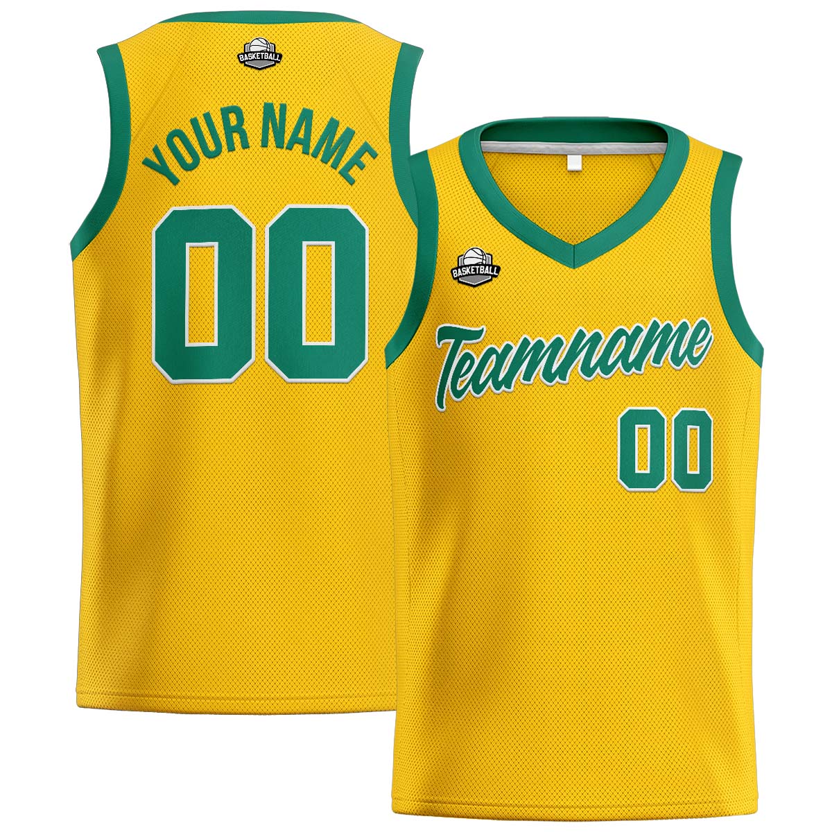 Custom Yellow Green Basketball Jersey for Men Women Adult Youth Stitched Name Number Logo