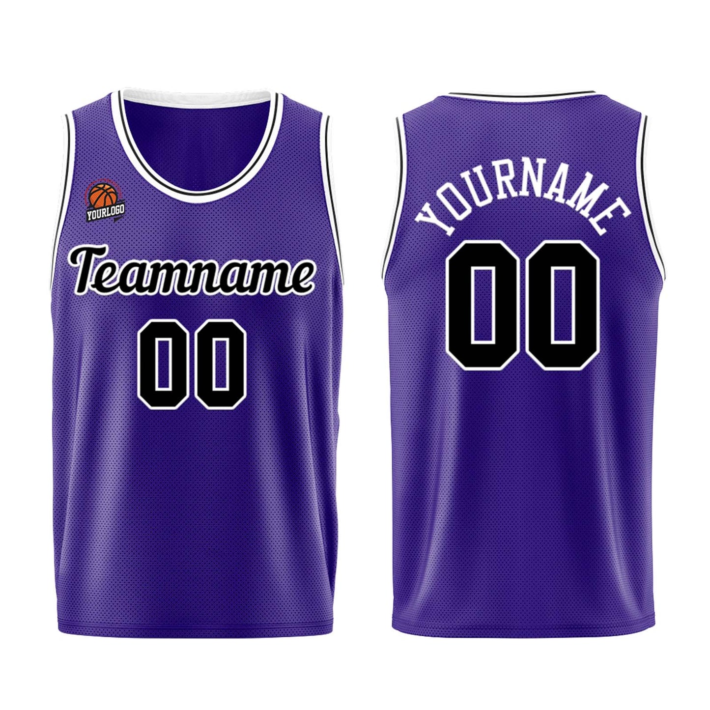 Custom Purple Black Basketball Jersey for Men Women Adult Youth Stitched Name Number Logo