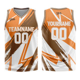 Custom Orange Brown Basketball Jersey Uniform Suit Printed Your Logo Name Number