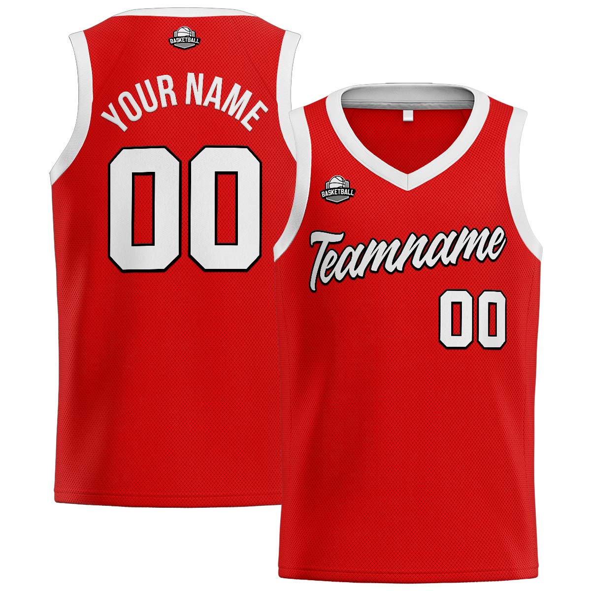 Custom Red White Basketball Jersey for Men Women Adult Youth Stitched Name Number Logo