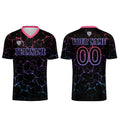 Custom Black Rose Red Soccer Uniform Jersey Kids Adults Personalized Set Jersey Shirt