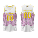 Custom White Red Green Basketball Jersey Uniform Suit Printed Your Logo Name Number