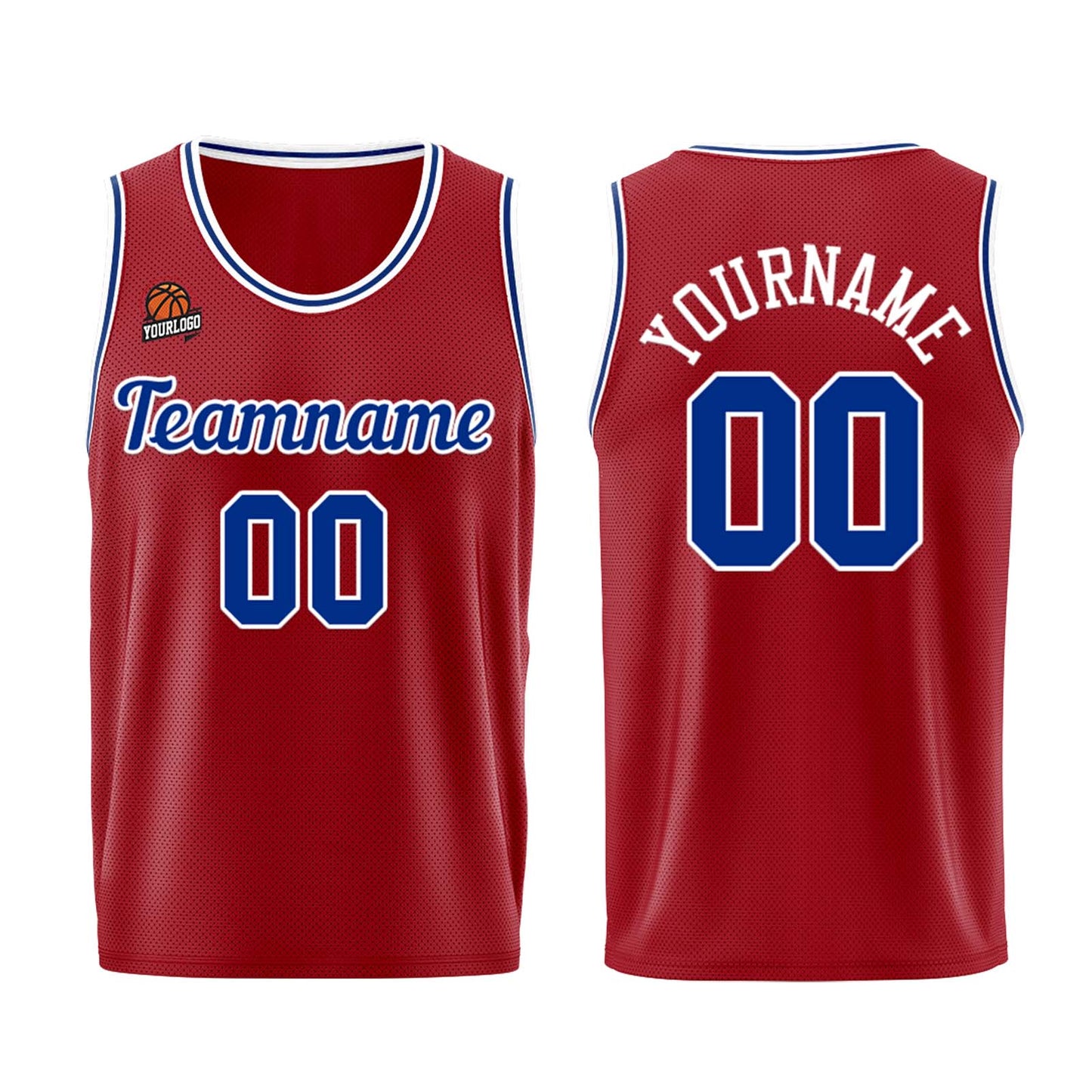 Custom Burgundy Royal Basketball Jersey for Men Women Adult Youth Stitched Name Number Logo