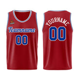 Custom Burgundy Royal Basketball Jersey for Men Women Adult Youth Stitched Name Number Logo