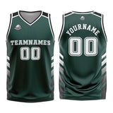 Custom Green White Basketball Jersey Uniform Suit Printed Your Logo Name Number