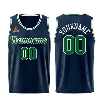 Custom Dark Blue-Green Basketball Jersey for Men Women Adult Youth Stitched Name Number Logo