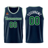 Custom Dark Blue-Green Basketball Jersey for Men Women Adult Youth Stitched Name Number Logo