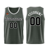 Custom Dark Gray-Black Basketball Jersey for Men Women Adult Youth Stitched Name Number Logo