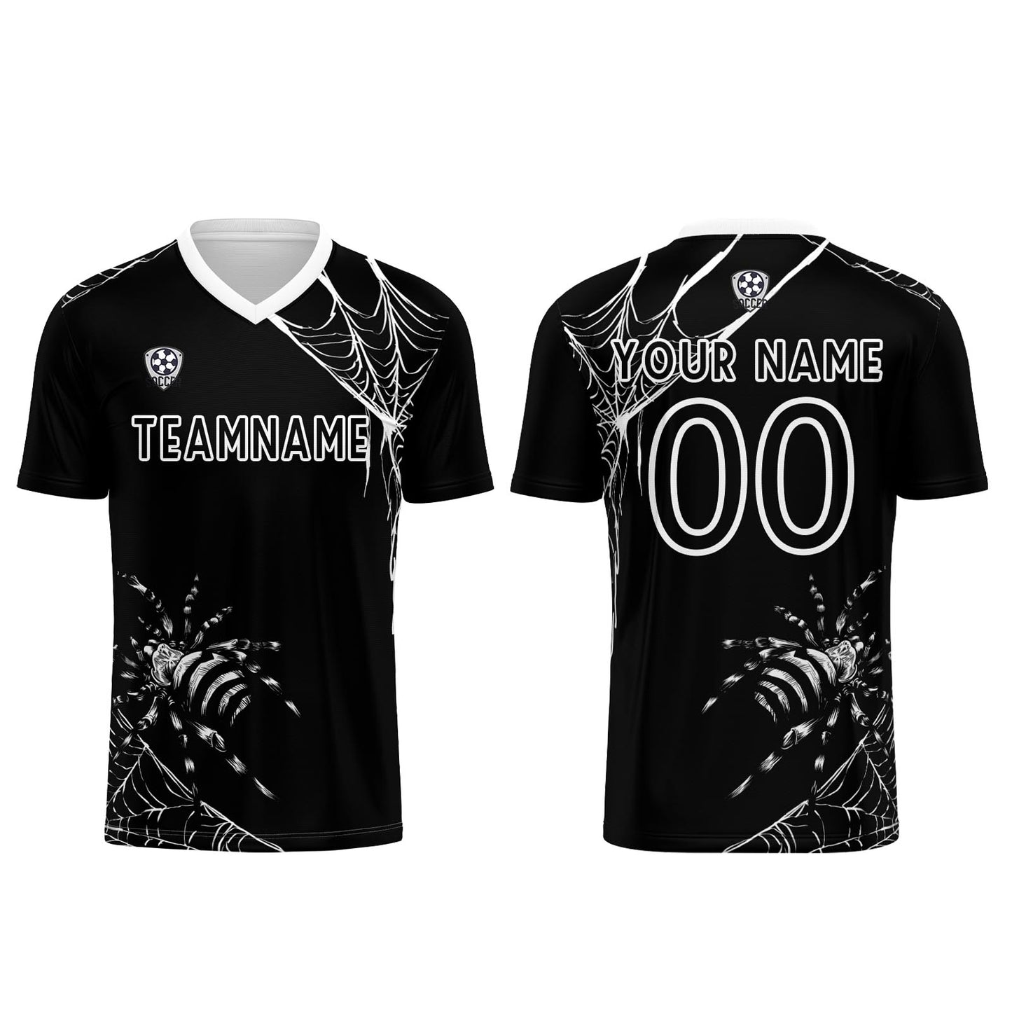 Custom Black Soccer Uniform Jersey Kids Adults Personalized Set Jersey Shirt