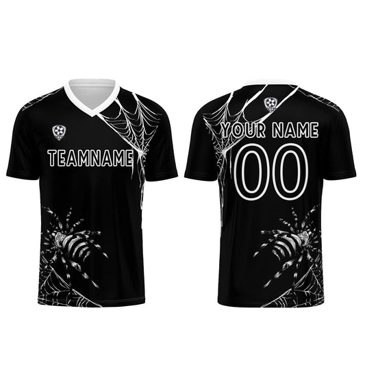 Custom Black Soccer Uniform Jersey Kids Adults Personalized Set Jersey Shirt