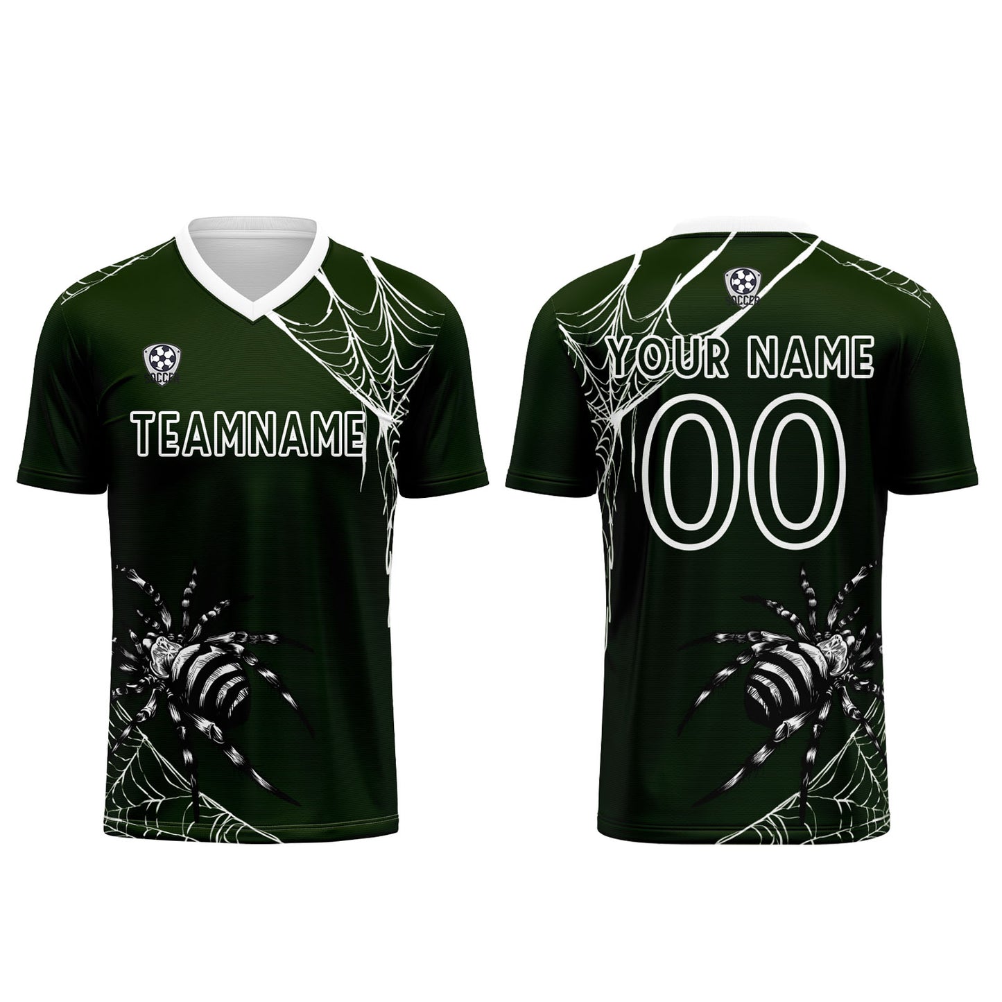 Custom Green Soccer Uniform Jersey Kids Adults Personalized Set Jersey Shirt