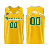 Custom Yellow Green Basketball Jersey for Men Women Adult Youth Stitched Name Number Logo