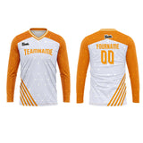 Custom Orange Basketball Soccer Football Shooting Long T-Shirt for Adults and Kids
