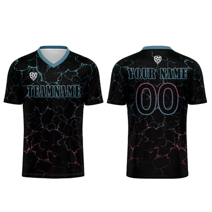 Custom Black Pink Soccer Uniform Jersey Kids Adults Personalized Set Jersey Shirt