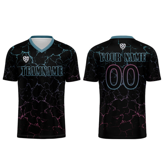 Custom Black Pink Soccer Uniform Jersey Kids Adults Personalized Set Jersey Shirt