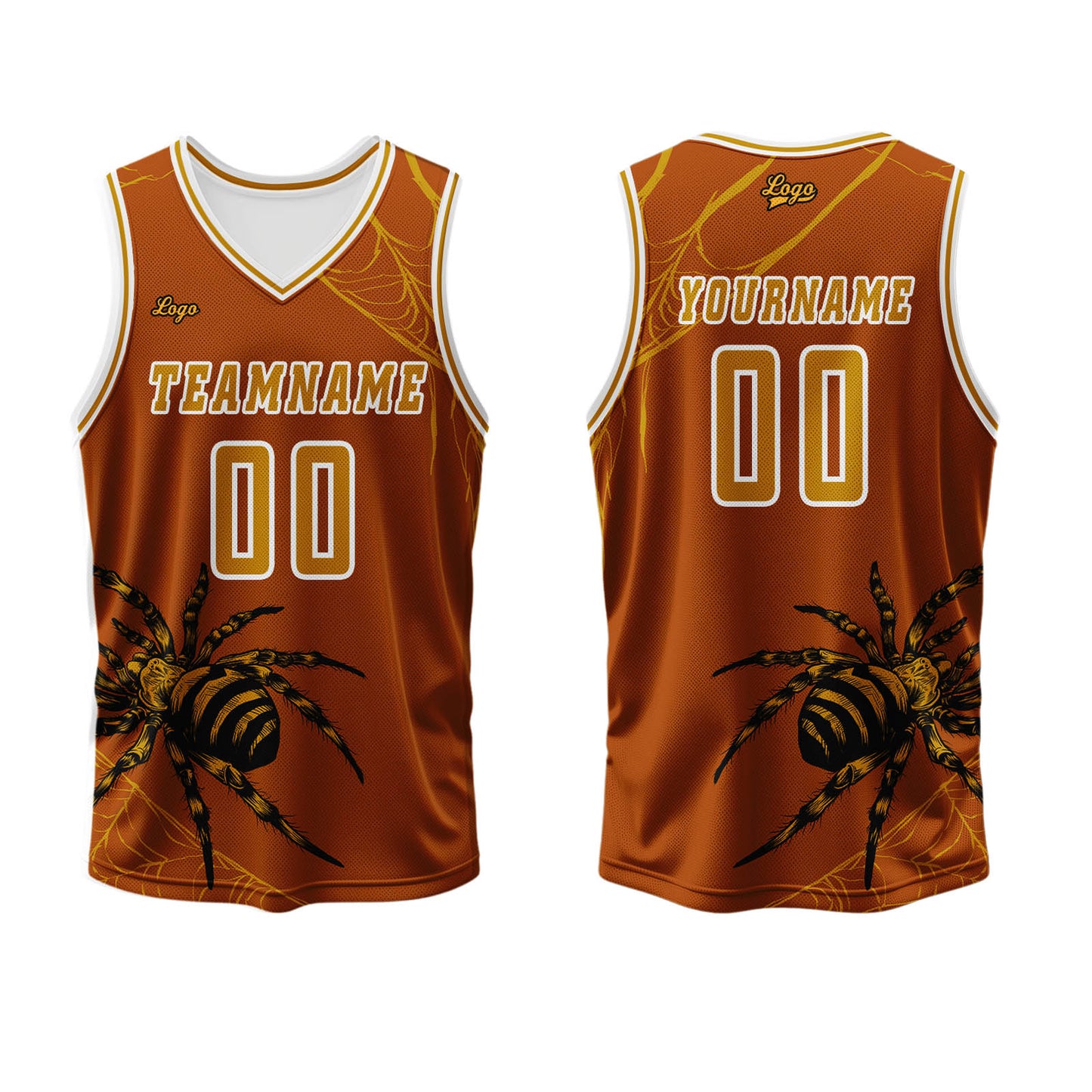 Custom Orange Basketball Jersey Uniform Suit Printed Your Logo Name Number