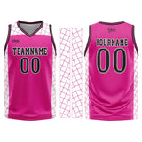 Custom Pink Black Basketball Jersey Uniform Suit Printed Your Logo Name Number