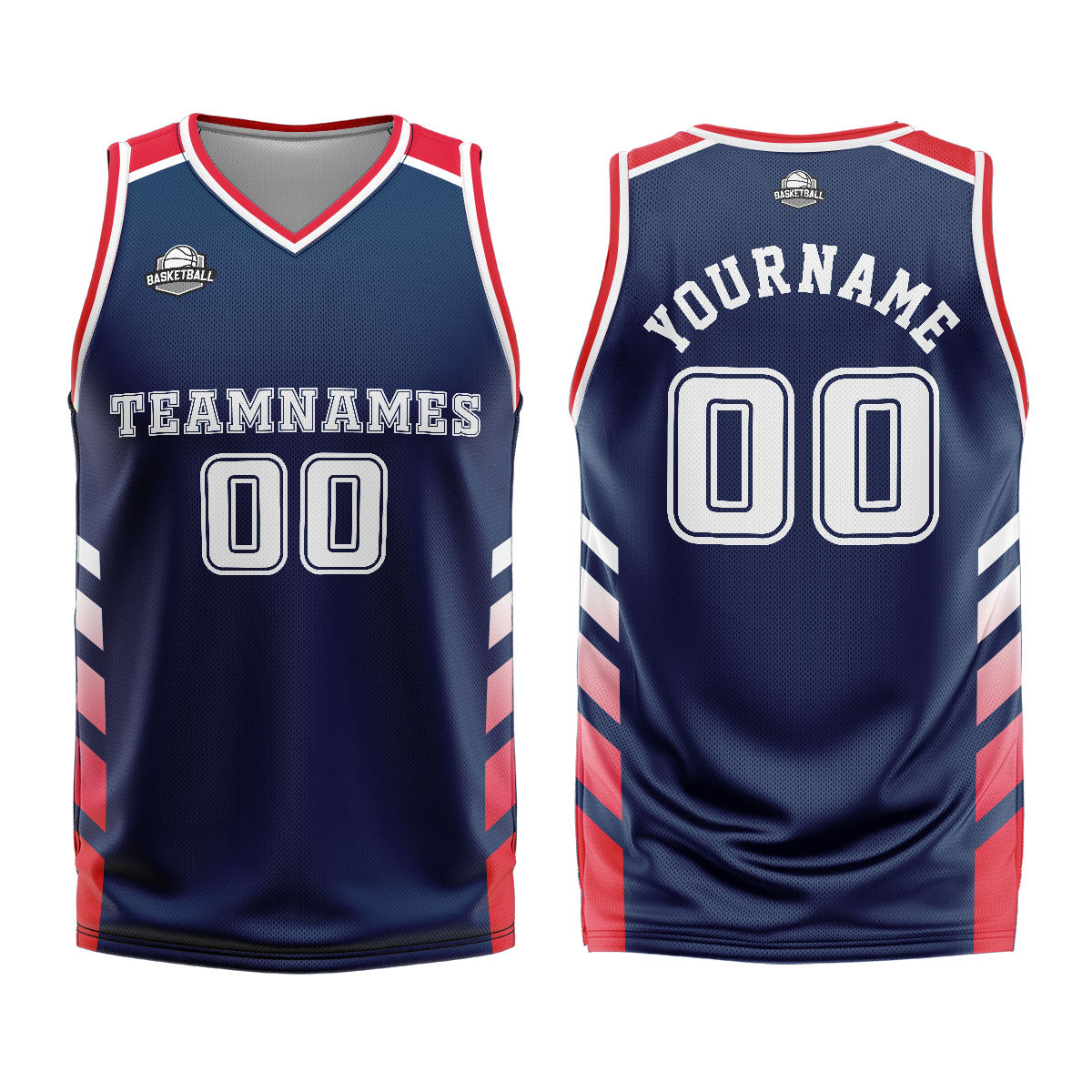 Custom Blue Red Basketball Jersey Uniform Suit Printed Your Logo Name Number