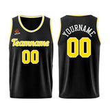 Custom Black-Yellow Basketball Jersey for Men Women Adult Youth Stitched Name Number Logo