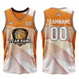 Custom Orange Basketball Jersey Uniform Suit Printed Your Logo Name Number