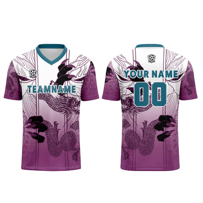 Custom Purple Blue Uniform Jersey Kids Adults Personalized Set Jersey Shirt