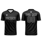 Custom Black Uniform Jersey Kids Adults Personalized Set Jersey Shirt