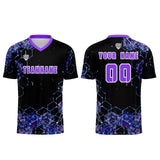 Custom Purple Uniform Jersey Kids Adults Personalized Set Jersey Shirt