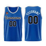 Custom Royal-Black Basketball Jersey for Men Women Adult Youth Stitched Name Number Logo