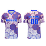 Custom White Blue Orange Uniform Jersey Kids Adults Personalized Set Jersey Shirt