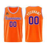Custom Orange-Purple Basketball Jersey for Men Women Adult Youth Stitched Name Number Logo