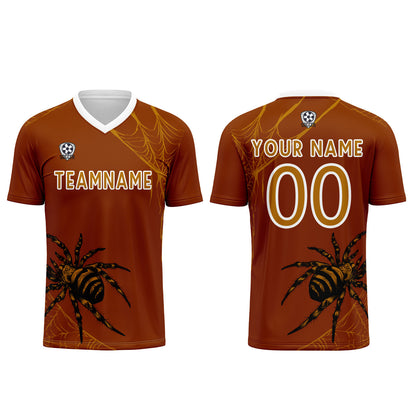 Custom Orange Soccer Uniform Jersey Kids Adults Personalized Set Jersey Shirt