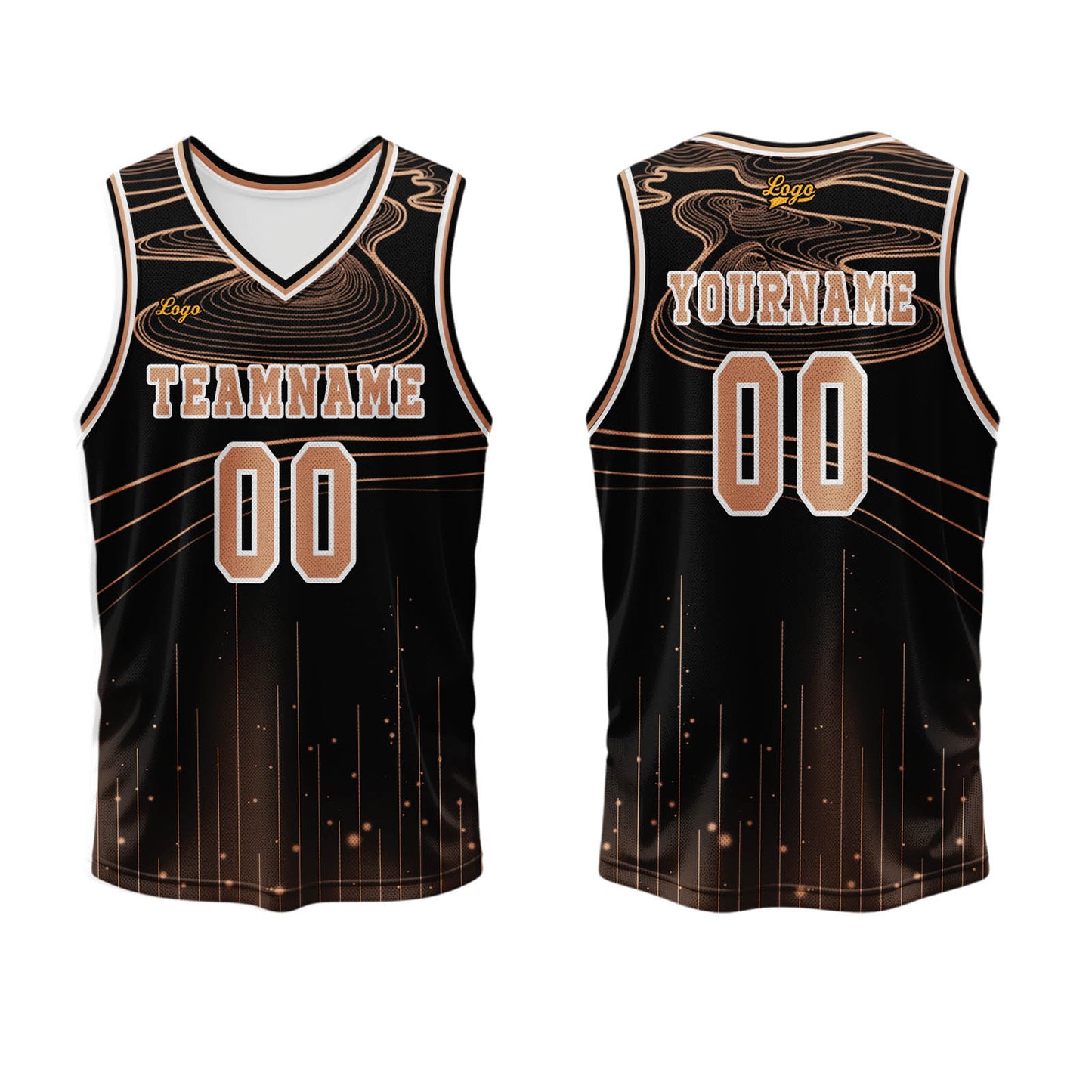 Custom Black Orange Basketball Jersey Uniform Suit Printed Your Logo Name Number