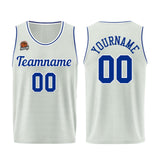 Custom Gray-Royal Basketball Jersey for Men Women Adult Youth Stitched Name Number Logo
