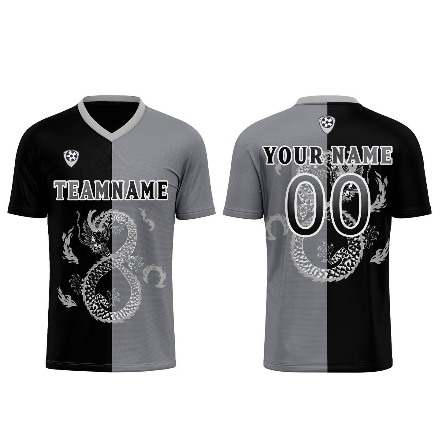 Custom Black Gray Uniform Jersey Kids Adults Personalized Set Jersey Shirt