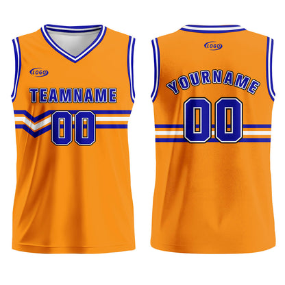 Custom Orange Purple White Basketball Jersey Uniform Suit Printed Your Logo Name Number