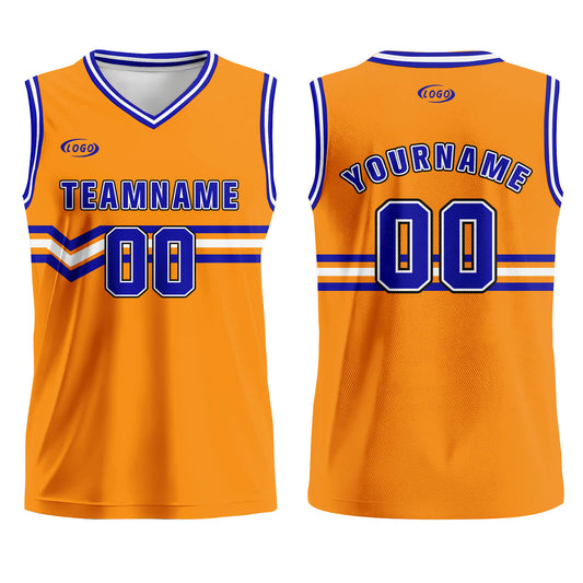 Custom Orange Purple White Basketball Jersey Uniform Suit Printed Your Logo Name Number