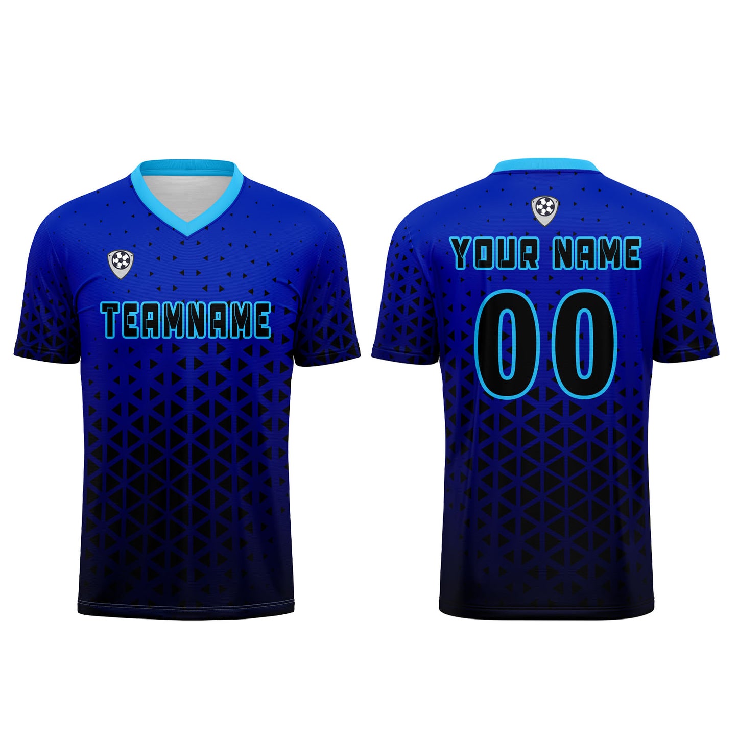 Custom Blue Uniform Jersey Kids Adults Personalized Set Jersey Shirt