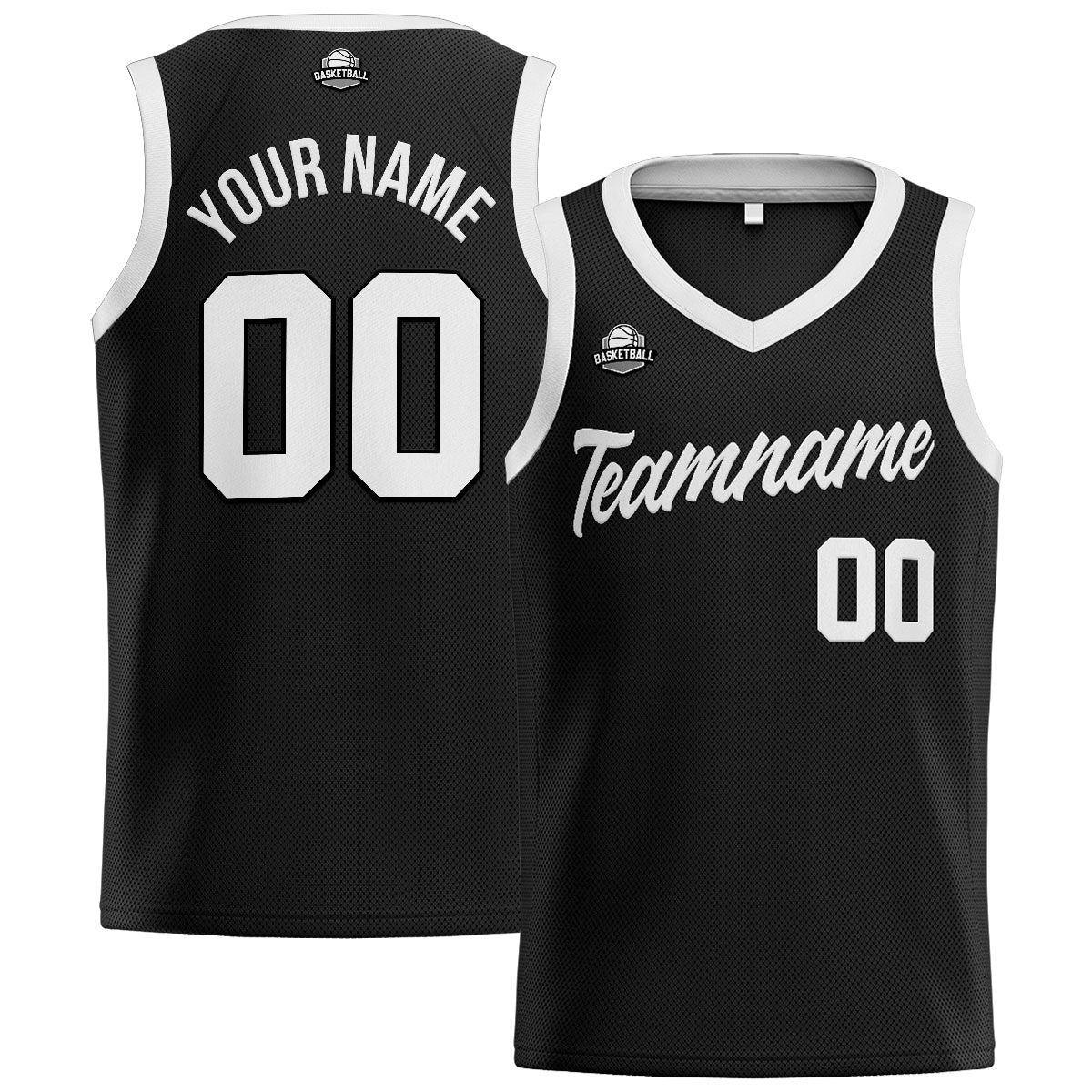Custom Black White Basketball Jersey for Men Women Adult Youth Stitched Name Number Logo