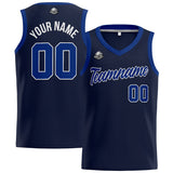 Custom Navy Royal Basketball Jersey for Men Women Adult Youth Stitched Name Number Logo