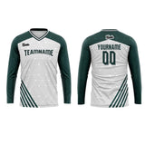 Custom Teal Basketball Soccer Football Shooting Long T-Shirt for Adults and Kids