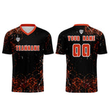 Custom Orange Uniform Jersey Kids Adults Personalized Set Jersey Shirt