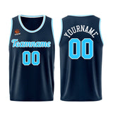 Custom Dark Blue-Light Blue Basketball Jersey for Men Women Adult Youth Stitched Name Number Logo