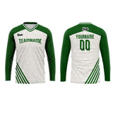 Custom Green Basketball Soccer Football Shooting Long T-Shirt for Adults and Kids
